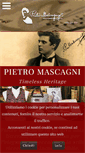 Mobile Screenshot of pietromascagni.com